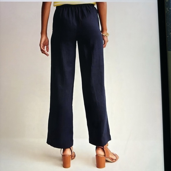 Boden Navy Blue Hampstead Linen Trousers 6P - Picture 2 of 15